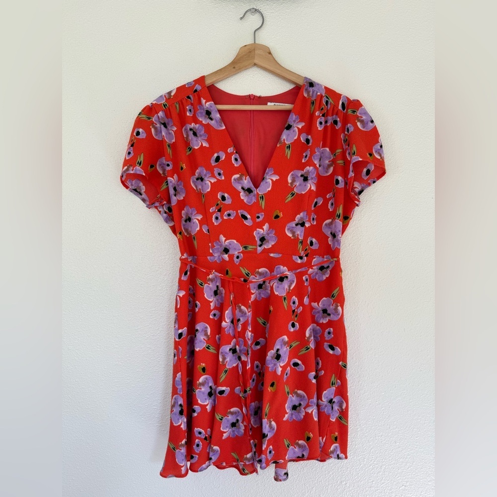 Glamorous V Neck Floral Dress
